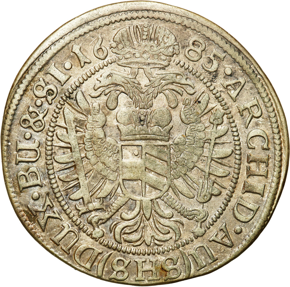 Śląsk. Leopold I (1658–1705). 6 krajcarów 1685 SHS, Wrocław